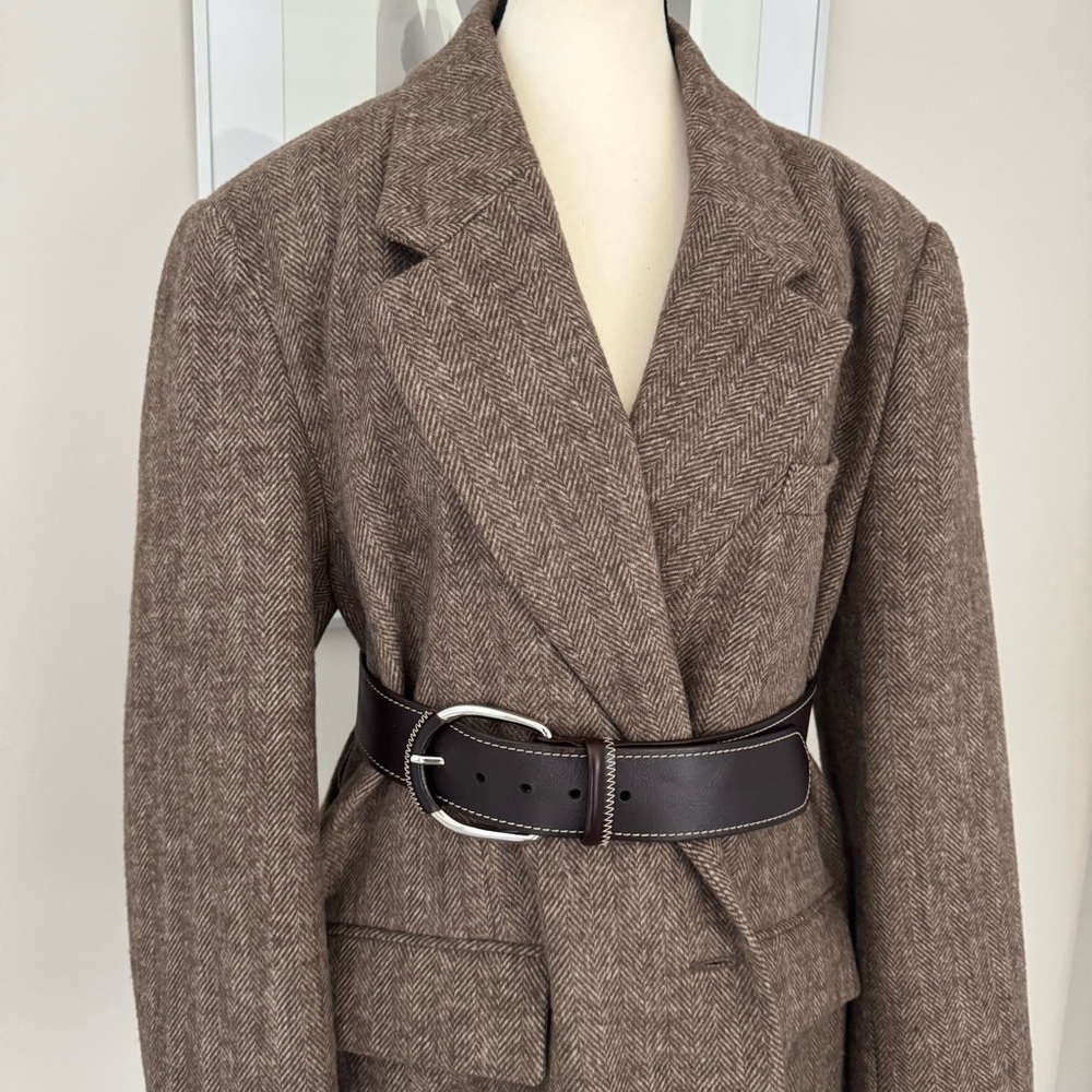 Zara Brown Blazer Jacket - Picture 13 of 15